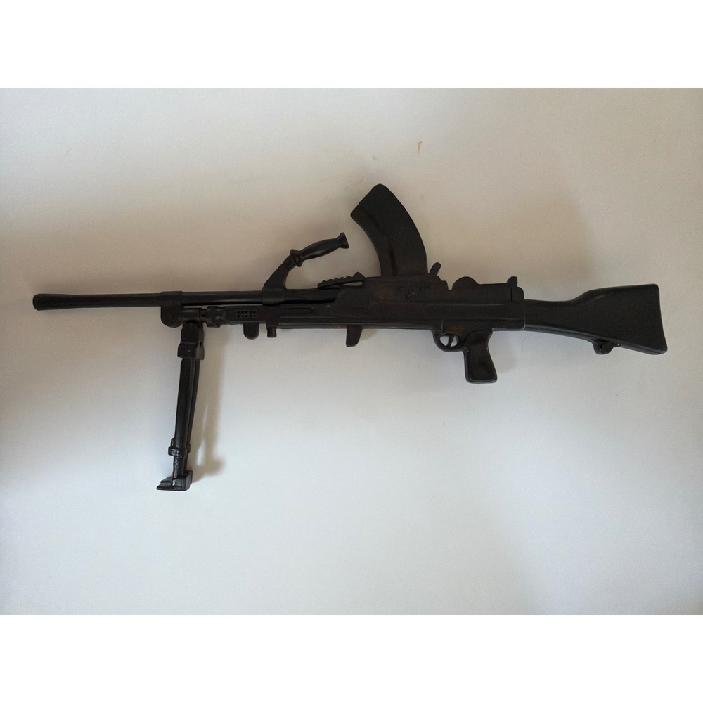 Vintage Plastic Military Toy Machine Gun Folding Bipod‎ Army Rifle 70s 80s